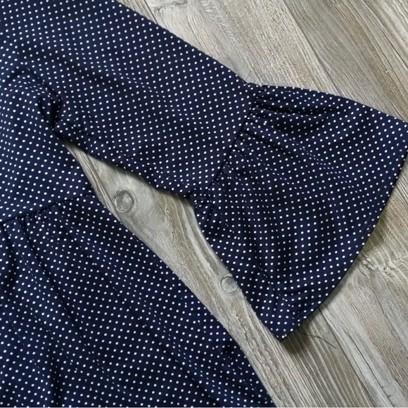 Chris & Carol Polka Dot Bell Sleeve Smock size Small - Picture 3 of 6